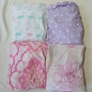 Pottery Barn crib sheets for girl